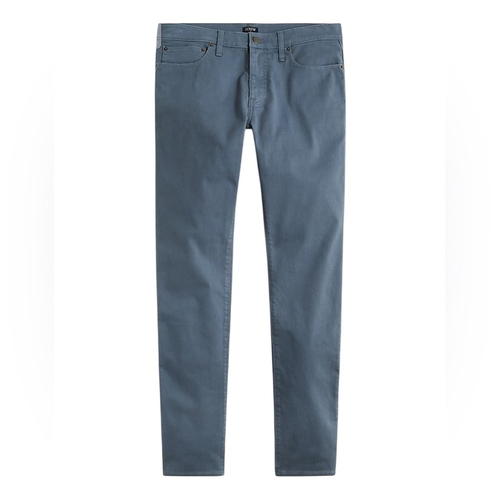 J.Crew Factory Slim Fit Garment Dyed 5-Pocket Pant in Opal Blue (31x30) - Picture 1 of 8